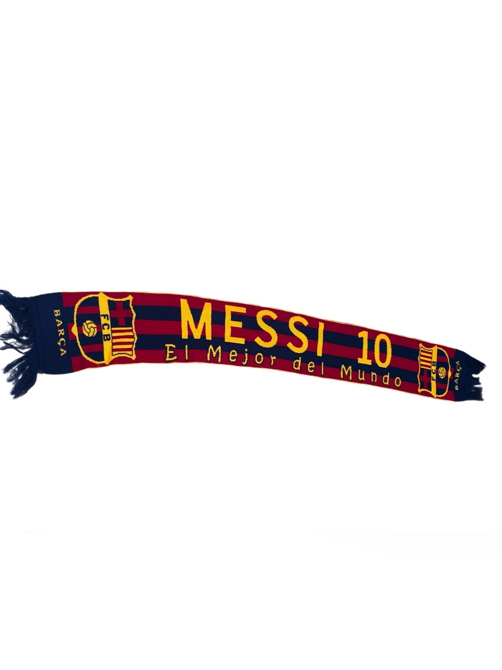 Leo Messi Barcelona Soccer Scarf Spain Football Barca El Mejor Del Mundo